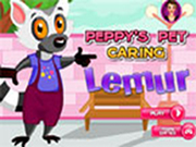 Peppy's pet caring lemur
